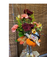 Pumpkin Scarecrow Fresh Arrangement 