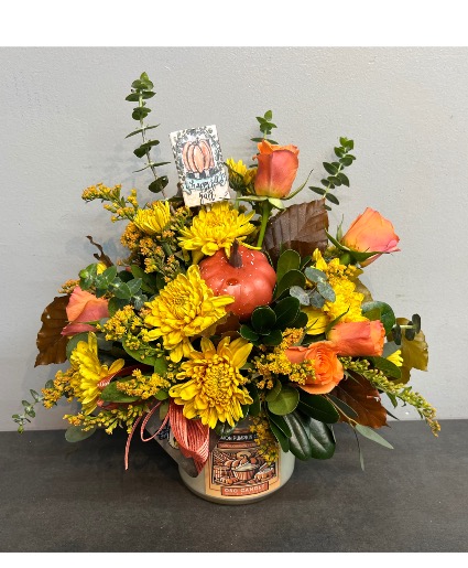 Pumpkin Scented Candle Arrangement  