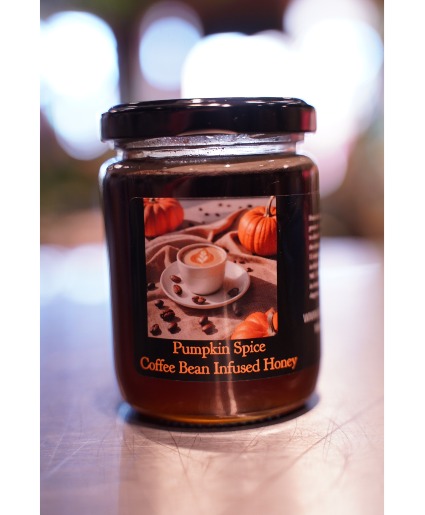 Pumpkin Spice Coffee Bean Infused Honey MJD Apiary