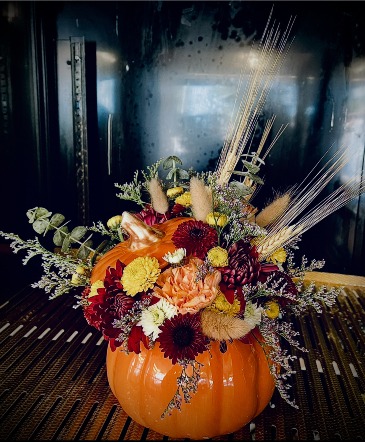 Pumpkin Spice & Everything Nice Floral Arrangement in Desoto, TX | DE SOTO FLORIST
