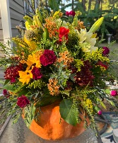 PUMPKIN SPICE Fall Floral Arrangement