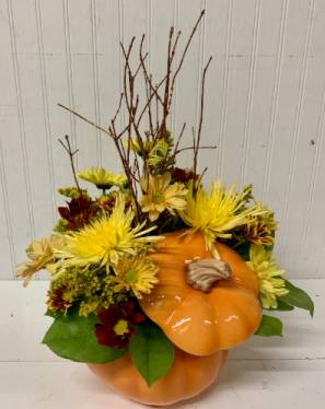 Pretty Pumpkin with Lid