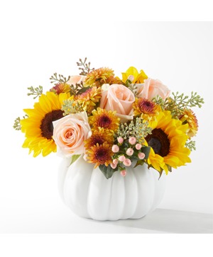 Pumpkin to talk about  Fall Arrangement 