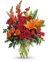 PUNCH OF COLOR BOUQUET TEV56-2A Deluxe TEV56-2B Premium in Vancouver, British Columbia | Paradise Garden Florist