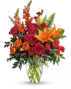 Punch of Color Vase Arrangement in Storrs, CT | THE FLOWER POT Punch of Color Vase Arrangement in Storrs, CT | THE FLOWER POT