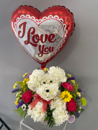 Puppy Arrangement  Floral arrangement 