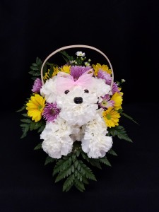 New Puppy Gift Basket Flower Delivery Round Rock Texas - Floral Fabulous