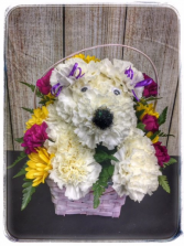 PUPPY DOG BASKET Specialty Arrangement