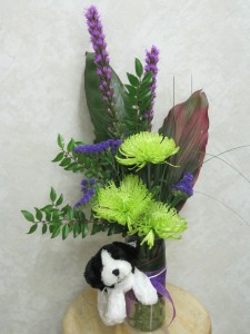 B100 - Puppy Love Bouquet Arrangement