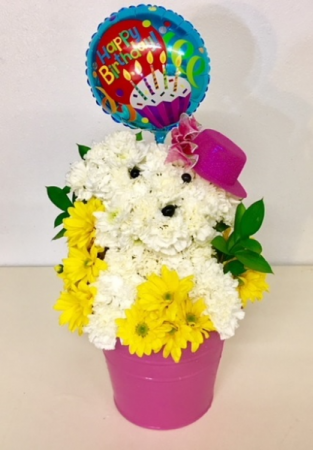 Puppy Love Floral Puppy Design