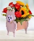 Dog Floral Arrangement Flower Delivery 