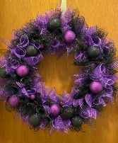 puprple/black wreath