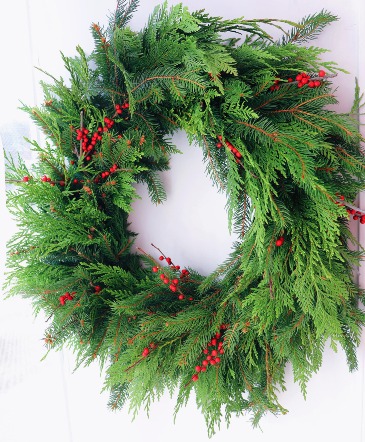 Pure and Simple Winter Wreath in Trenton, ON | Designs by Alexis Rose