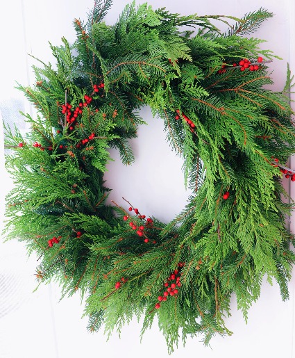 Pure and Simple Winter Wreath