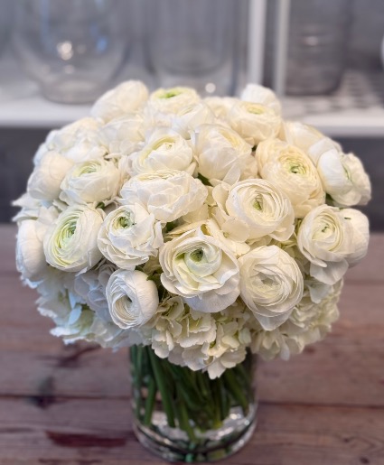 Pure love  White ranunculus 