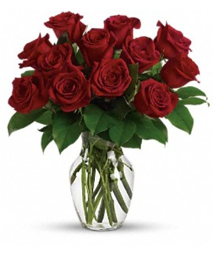 Pure Passion Red Roses with Special Greens