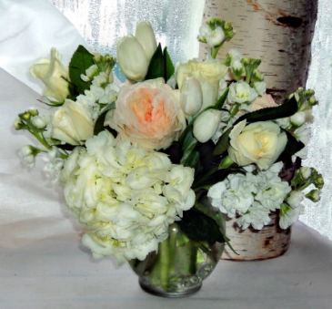 Pure Perfection vase arrangement in North Adams, MA | MOUNT WILLIAMS GREENHOUSES INC