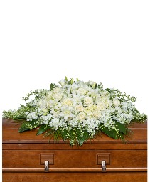 Pure Serenity Grande Casket Spray Sympathy Arrangement