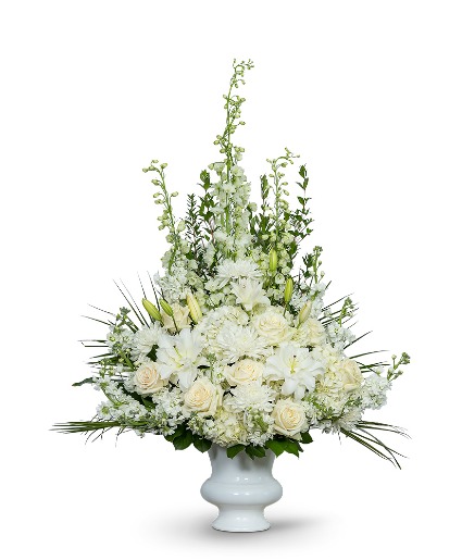 Pure Serenity Urn Sympathy Arrangement