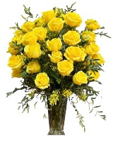 Pure sunshine  2 dozen roses