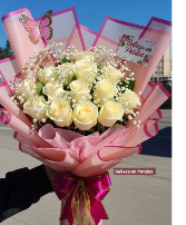 Pure white roses Bouquet