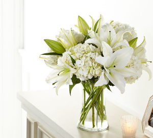 Purely Elegant  Fresh arrangement in a vase 
