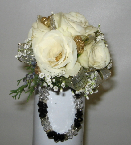 Wedding-Purely Elegant Wrist Corsage Custom Design. Please call for more information.