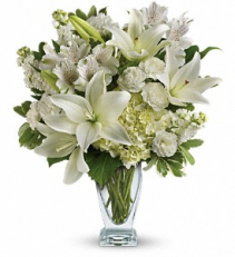 Purest Love Bouquet Vase Arrangement