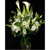 Purity Elegant white flower arrangement