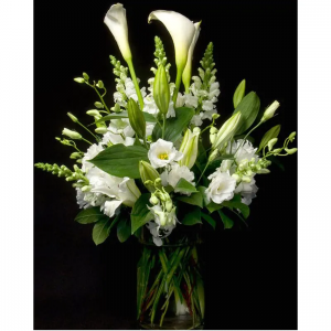 Purity Elegant white flower arrangement