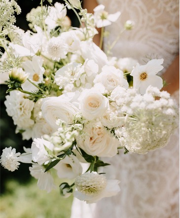 Purity Unstructured Bridal Bouquet in Trenton, ON | Designs by Alexis Rose