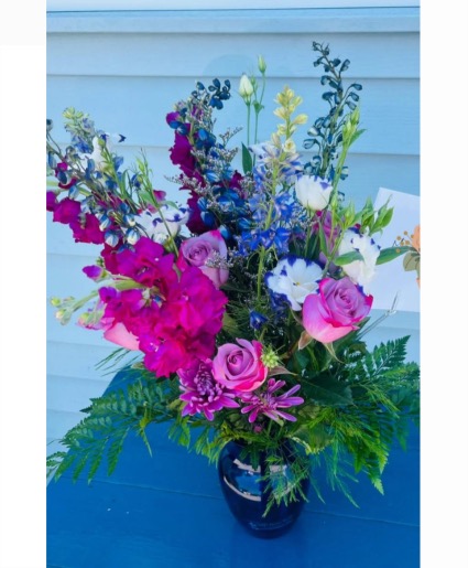 Purple and Blue Explosion  