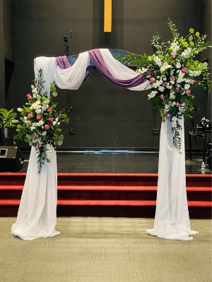 The Flowered Embrace Arch Floral Decor