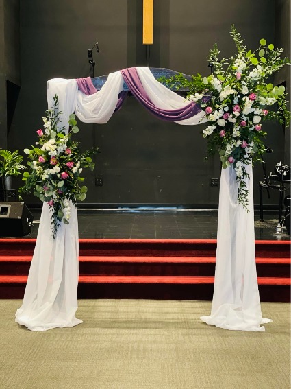 The Flowered Embrace Arch Floral Decor