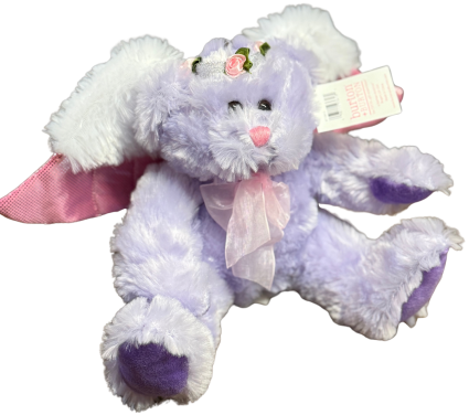 Purple Angel Bear Plush