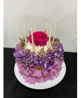 Purple Birthday Cake 