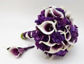 Purple calla lilies Bridal bouquet