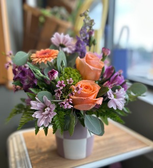 Purple Checkered Arrangement 