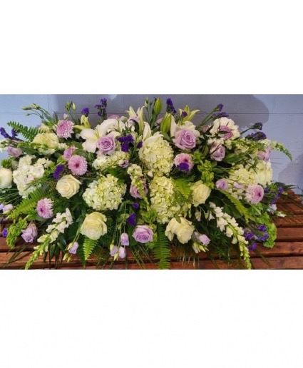 Purple delight casket spray casket spray