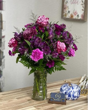 Purple Delight Mixed Arrangement in Purples