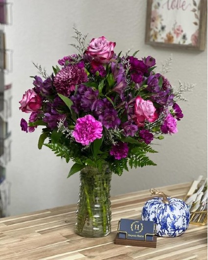 Purple Delight Mixed Arrangement in Purples