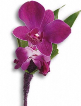 Purple dendrob Boutoneire Boutoneire