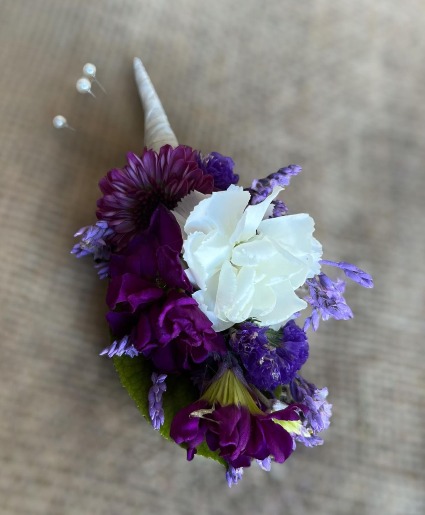 Purple Dream Prom Boutonniere