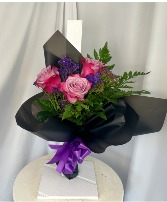 purple drizzle 3 lavender roses 