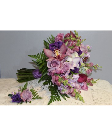 Purple Elegance Prom Flowers in Herndon, PA | BITTERSWEET DESIGNS BY LORRIE