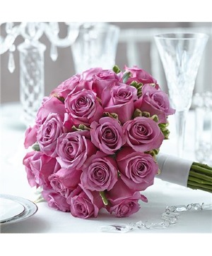Purple Elegance Rose Bouquet 