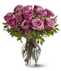 Purple Enchantment Rose Vase