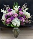 Purple Fantasy Vase arrangment