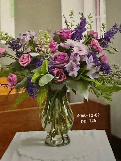 Purple Floral-vase Vase Arrangement