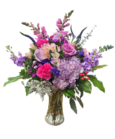 Purple Fun Vase Arrangement